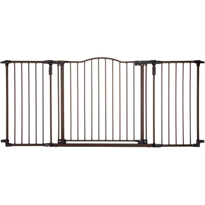 Toddleroo by North States extra wide safety gate front view in home setting