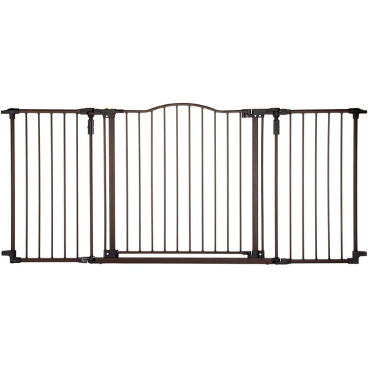 Toddleroo by North States extra wide safety gate front view in home setting