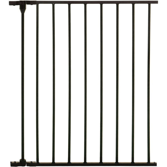 Dreambaby Mayfair Converta and Newport Adapta baby safety gate extension front view metal childproofing panel.