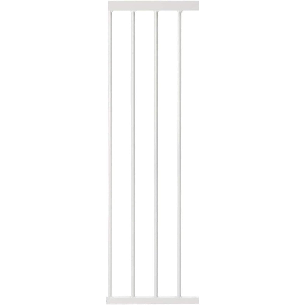Toddleroo by North States tall bright choice safety gate eleven inch extension front view showcasing durable white steel frame