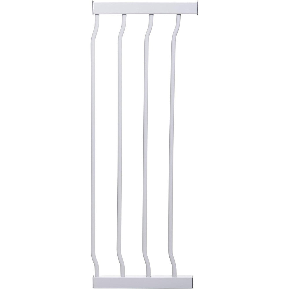 Dreambaby Ava and Liberty white baby safety gate extension front view for childproof homes