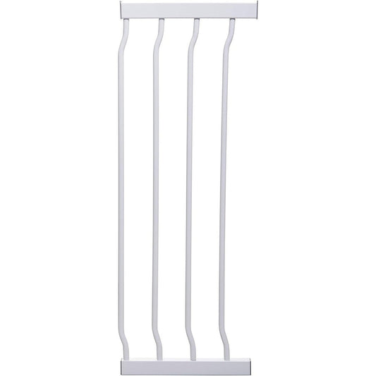 Dreambaby Ava and Liberty white baby safety gate extension front view for childproof homes
