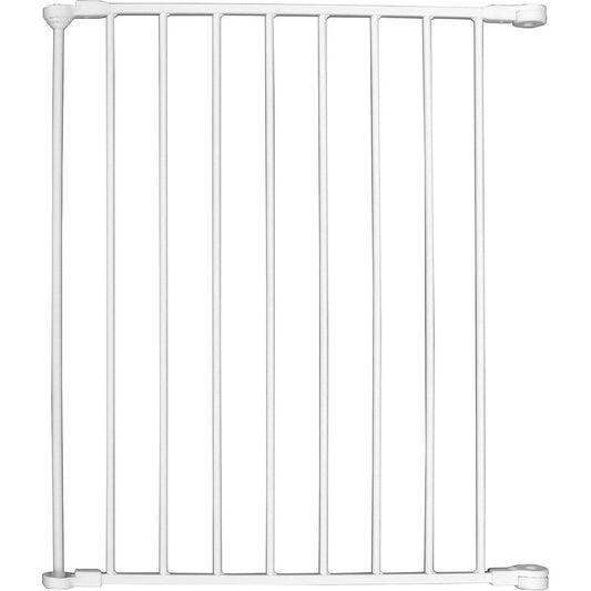 Qdos Construct-A-SafeGate Long Extension front view white metal childproofing panel.