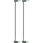 Qdos Auto-Close SafeGate baby gate extensions slate front view accessories
