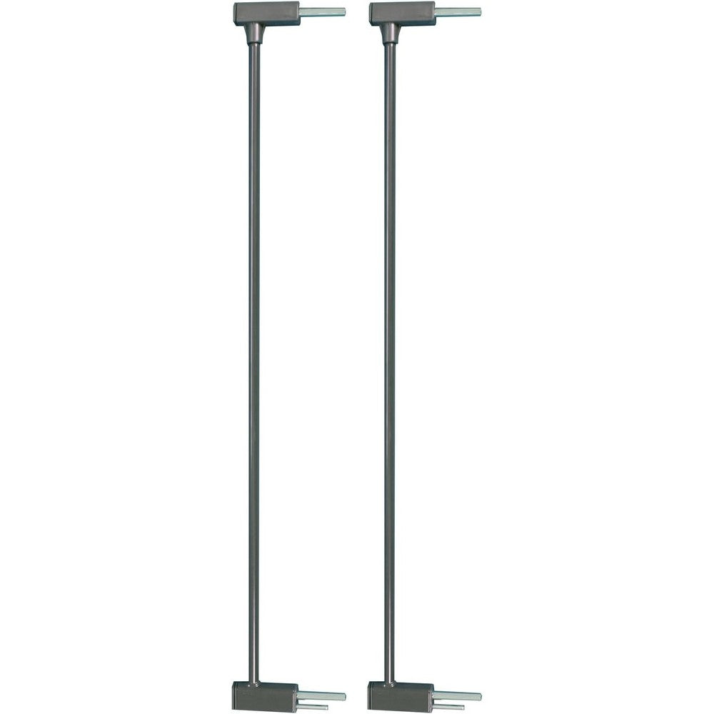 Qdos Auto-Close SafeGate Extensions in slate front view for child proofing setups.
