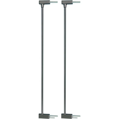Qdos Auto-Close SafeGate Extensions in slate front view for child proofing setups.