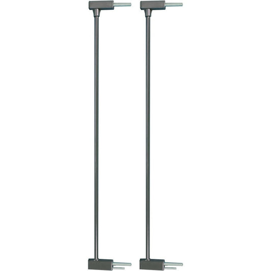 Qdos Auto-Close SafeGate Extensions in slate front view for child proofing setups.