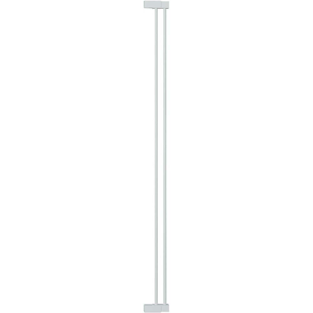 COMOMY extra tall pet gate extension front view white metal safety barrier accessory