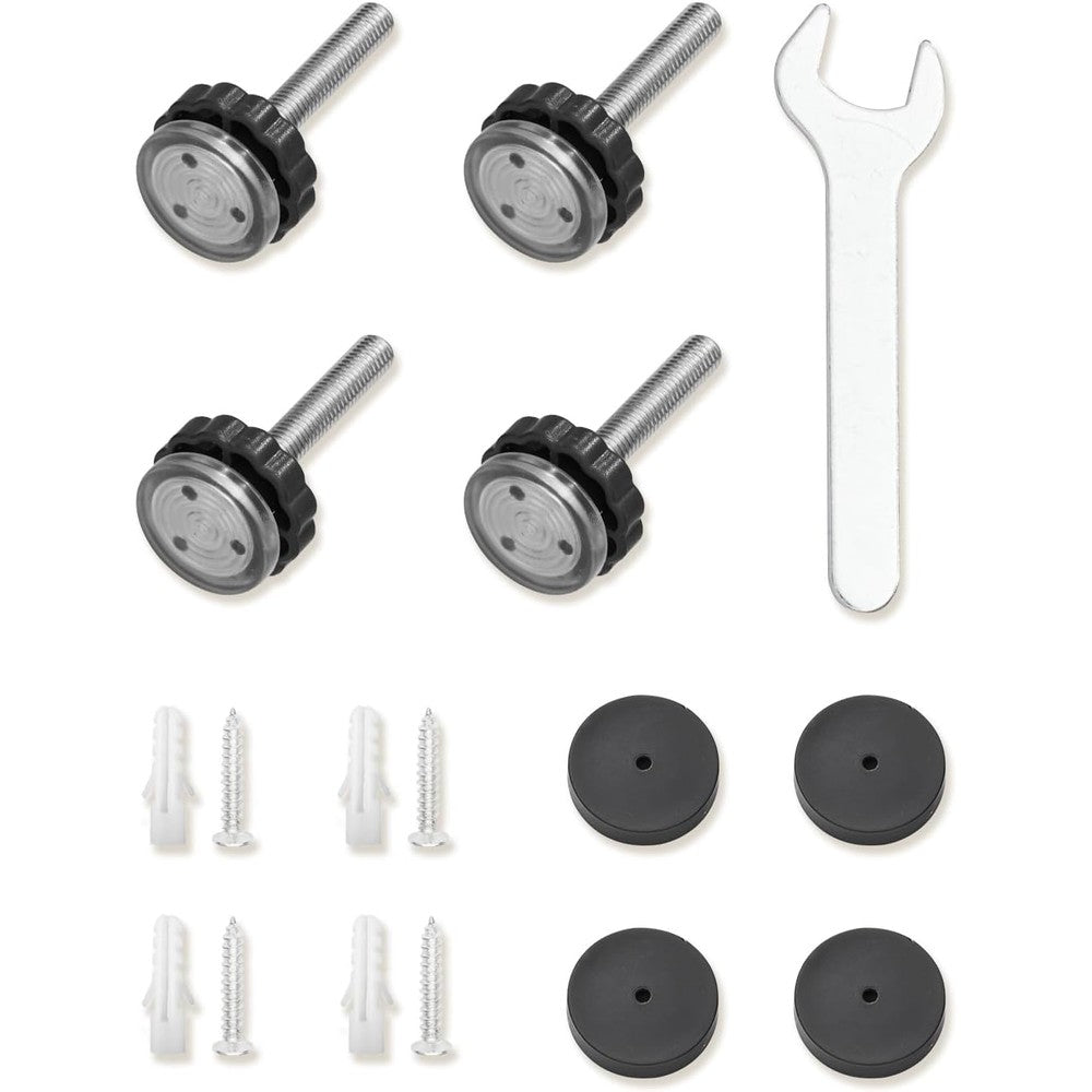 COMOMY Spindle Rods and Wall Cups front view replacement hardware kit for pressure safety gates