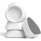 Mumeasy 4 Pack Baby Gate Wall Protector Cups front view showing the clean white protective exterior