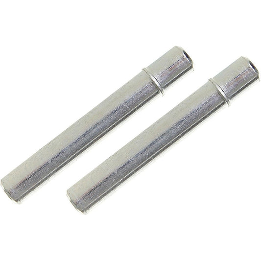 Dreambaby Replacement Extension Pins Short Two Pack front view of child safety gate spare hardware.