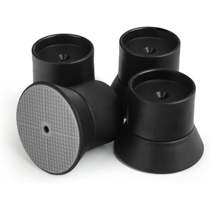 Mumeasy 4 pack baby gate wall protector extender front view showing black rubber pads