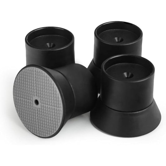 Mumeasy 4 pack baby gate wall protector extender front view showing black rubber pads
