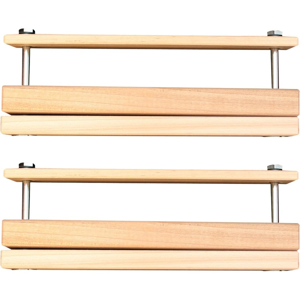Cardinal Gates SPC02 Spindle Clamp front view of premium solid wood banister adapter for safety gates.