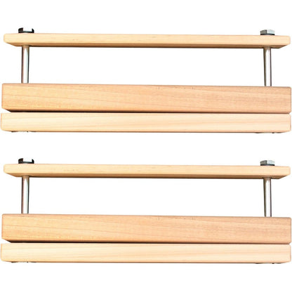 Cardinal Gates SPC02 Spindle Clamp front view of premium solid wood banister adapter for safety gates.