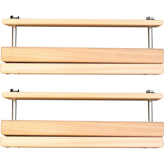 Cardinal Gates SPC02 Spindle Clamp front view of premium solid wood banister adapter for safety gates.
