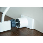 Wall Nanny baby gate extension guard front view showcasing the four inch extension design for home safety gates.