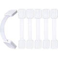 Hoenart 6 Pack baby proofing strap locks front view