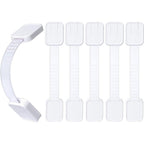 Hoenart 6 Pack baby proofing strap locks front view