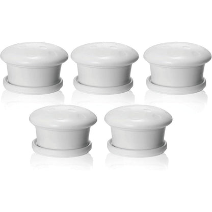 Ailuoqi 5 pack magnetic cabinet lock replacement keys front view
