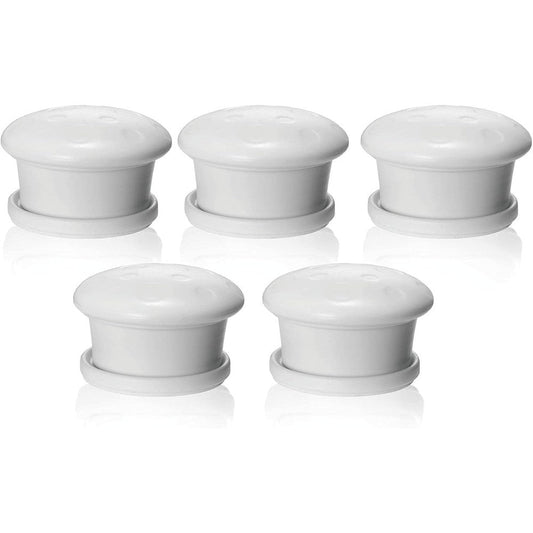 Ailuoqi 5 pack magnetic cabinet lock replacement keys front view