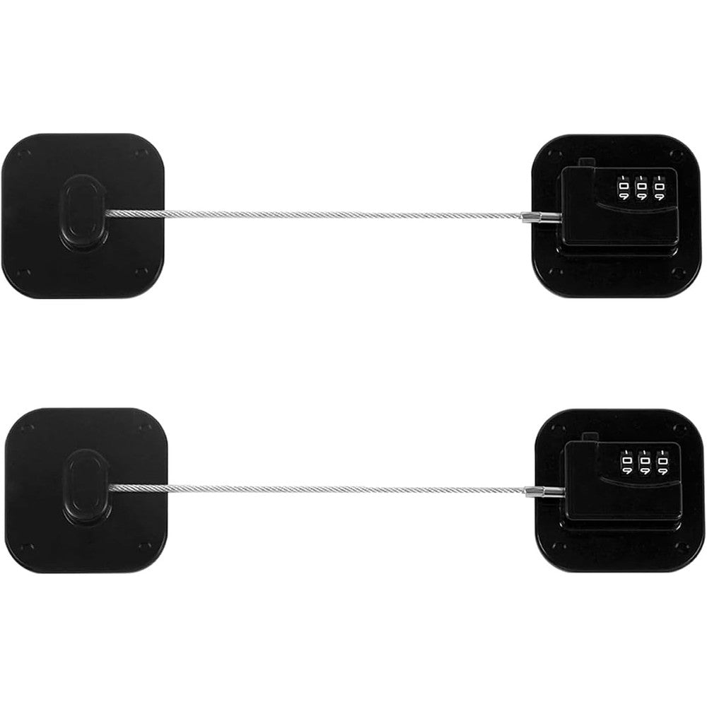 Himake refrigerator combination lock front view in black