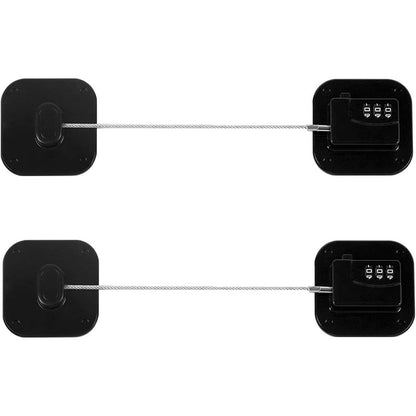 Himake refrigerator combination lock front view in black
