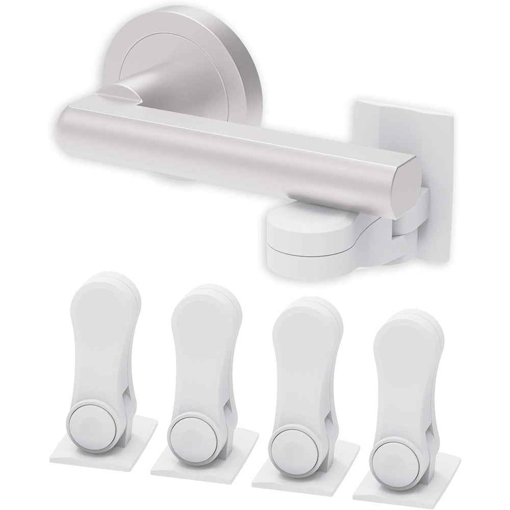 Inaya child proof door lever lock 4 pack front view