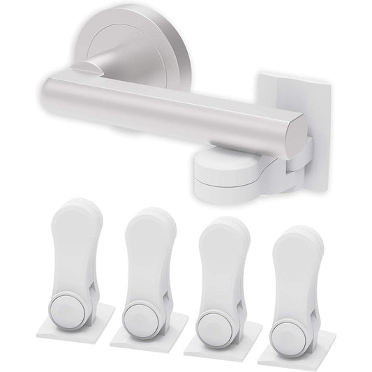 Inaya child proof door lever lock 4 pack front view