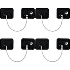 Yeya upgraded refrigerator locks 4 pack with keys front view