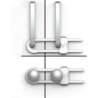 Qt Baby adjustable U-shaped cabinet locks front view