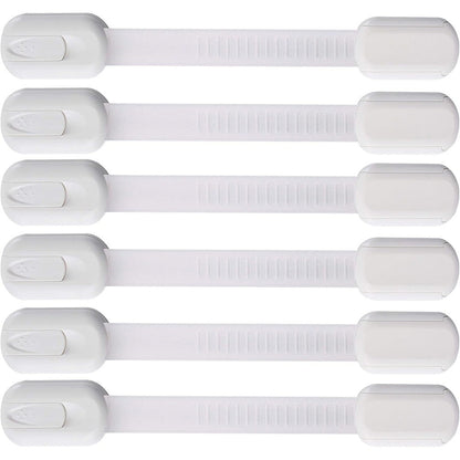 Vmaisi 6 pack multi-use adhesive child safety straps front view