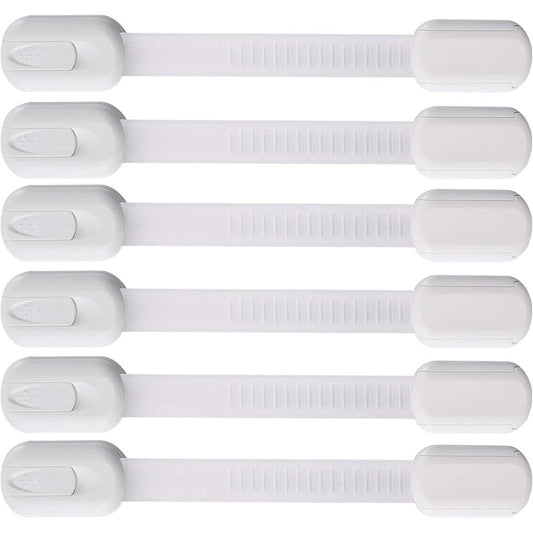 Vmaisi 6 pack multi-use adhesive child safety straps front view