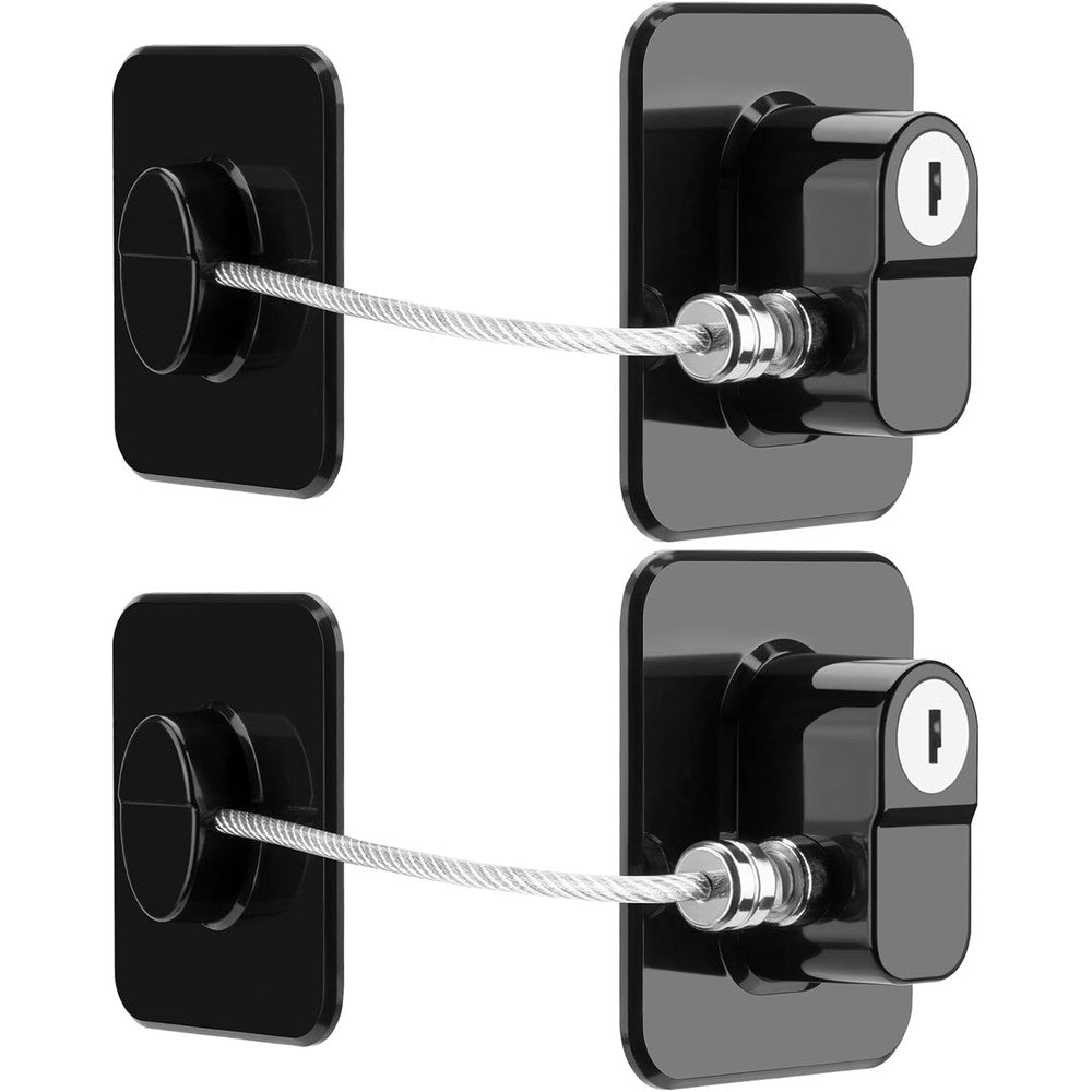 Tijtjhc Upgraded Refrigerator Lock set with keys front view