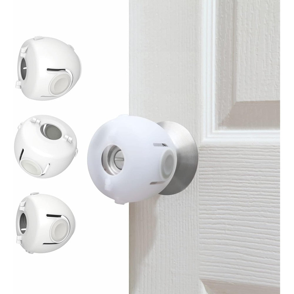 Heart of Tafiti child proof door knob covers 4 pack front view