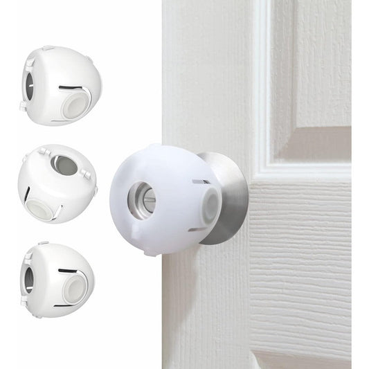 Heart of Tafiti child proof door knob covers 4 pack front view