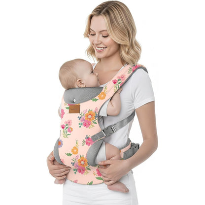 YooxArmor ergonomic baby carrier front view showing chest straps