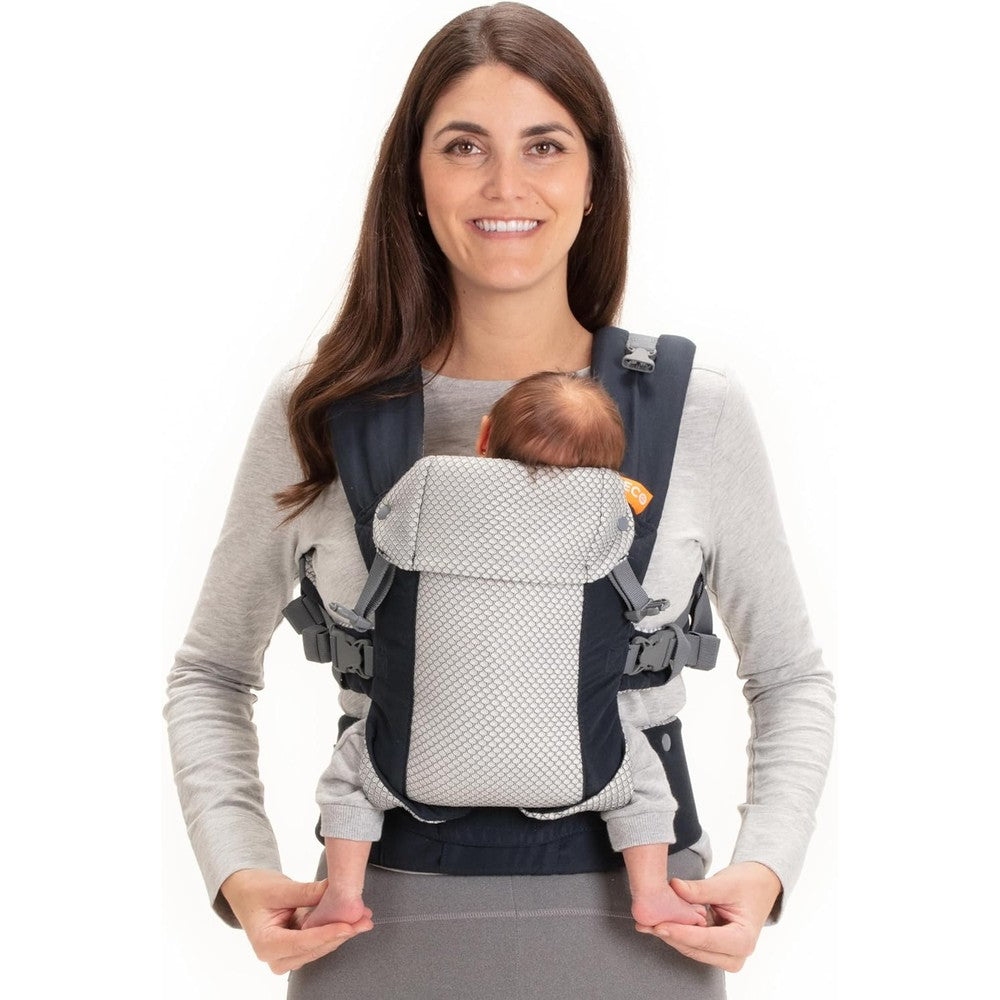 Beco Gemini Cool Mesh baby carrier front inward facing position navy blue