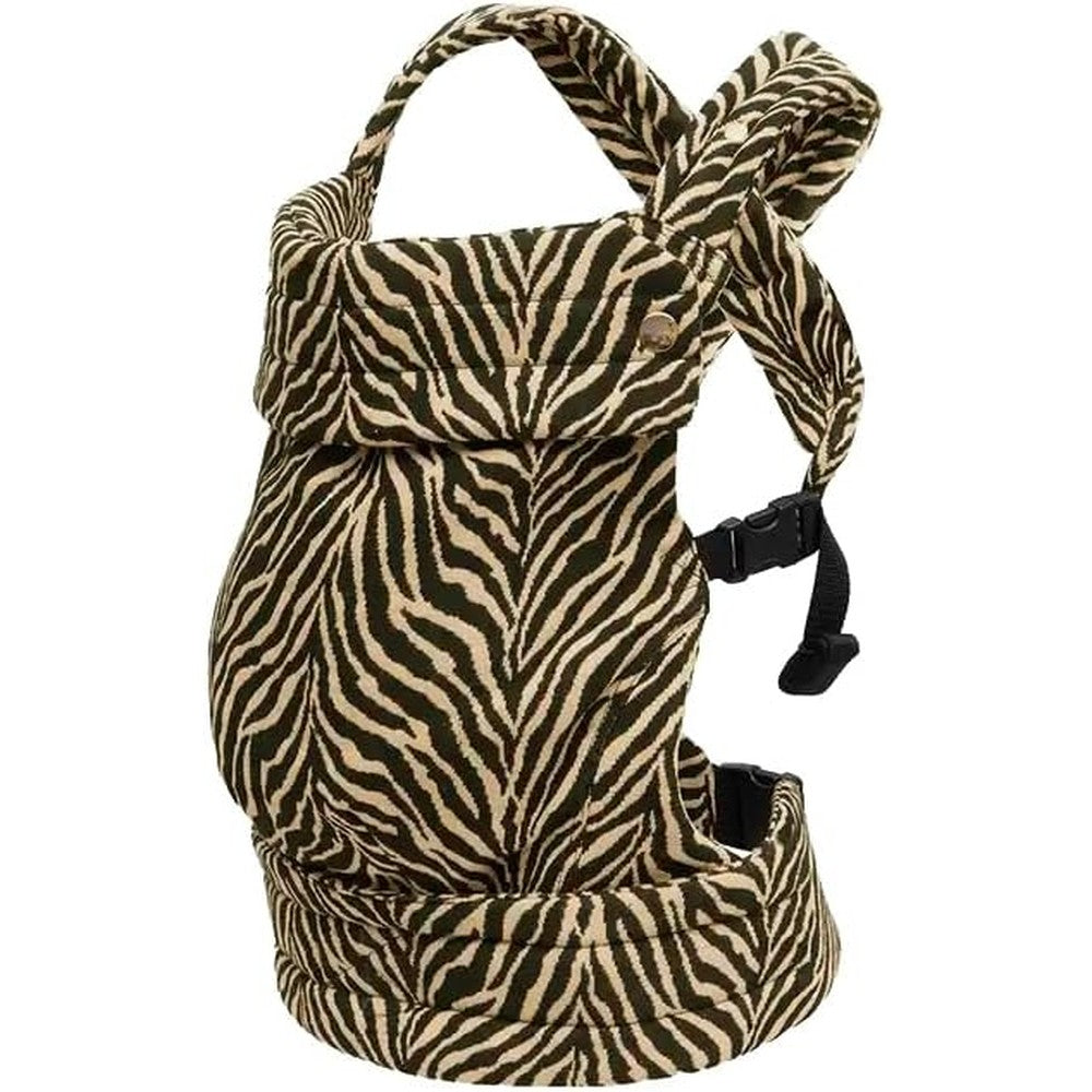 Nest Blanche baby carrier brown zebra pattern front view