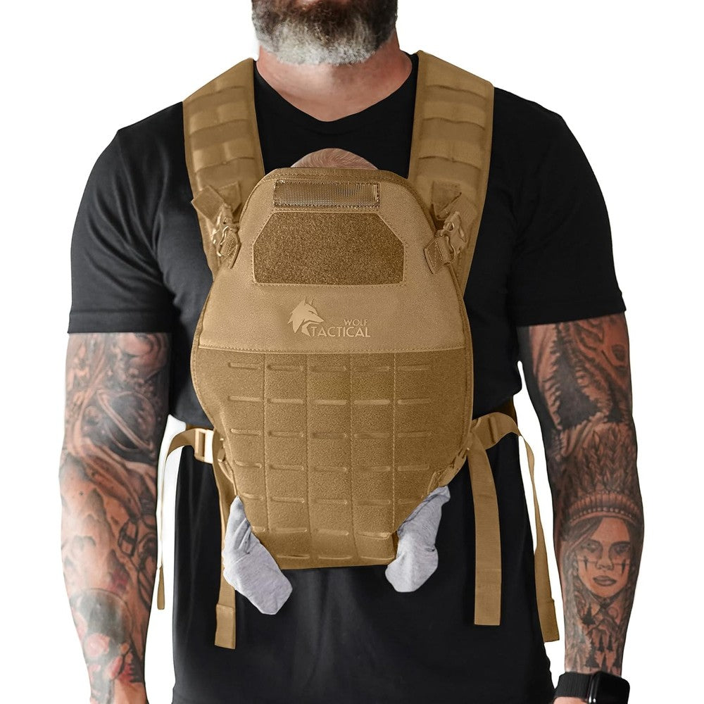 Wolf Tactical baby carrier for men front view