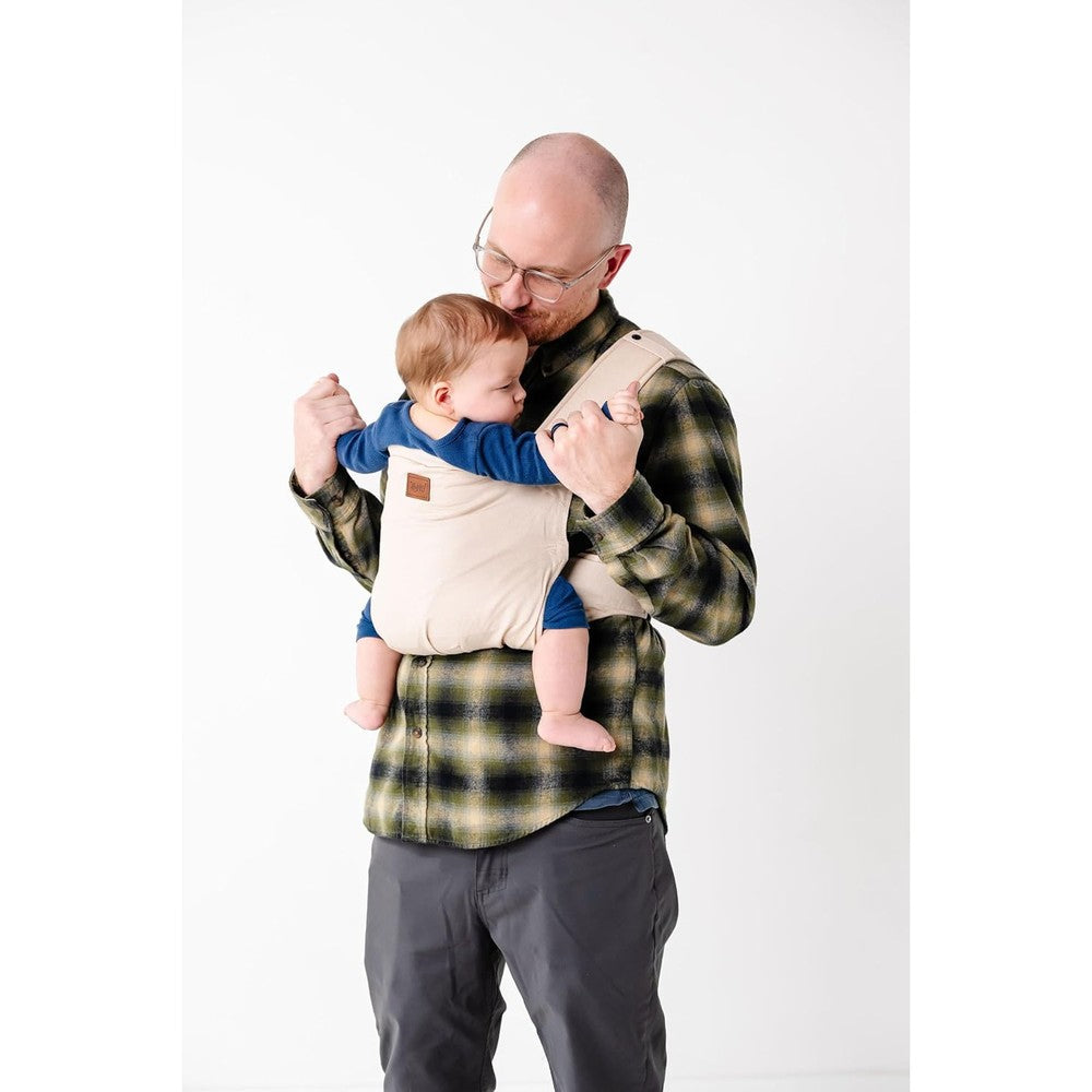 Happy! Original Baby Carrier front view showing ergonomic design