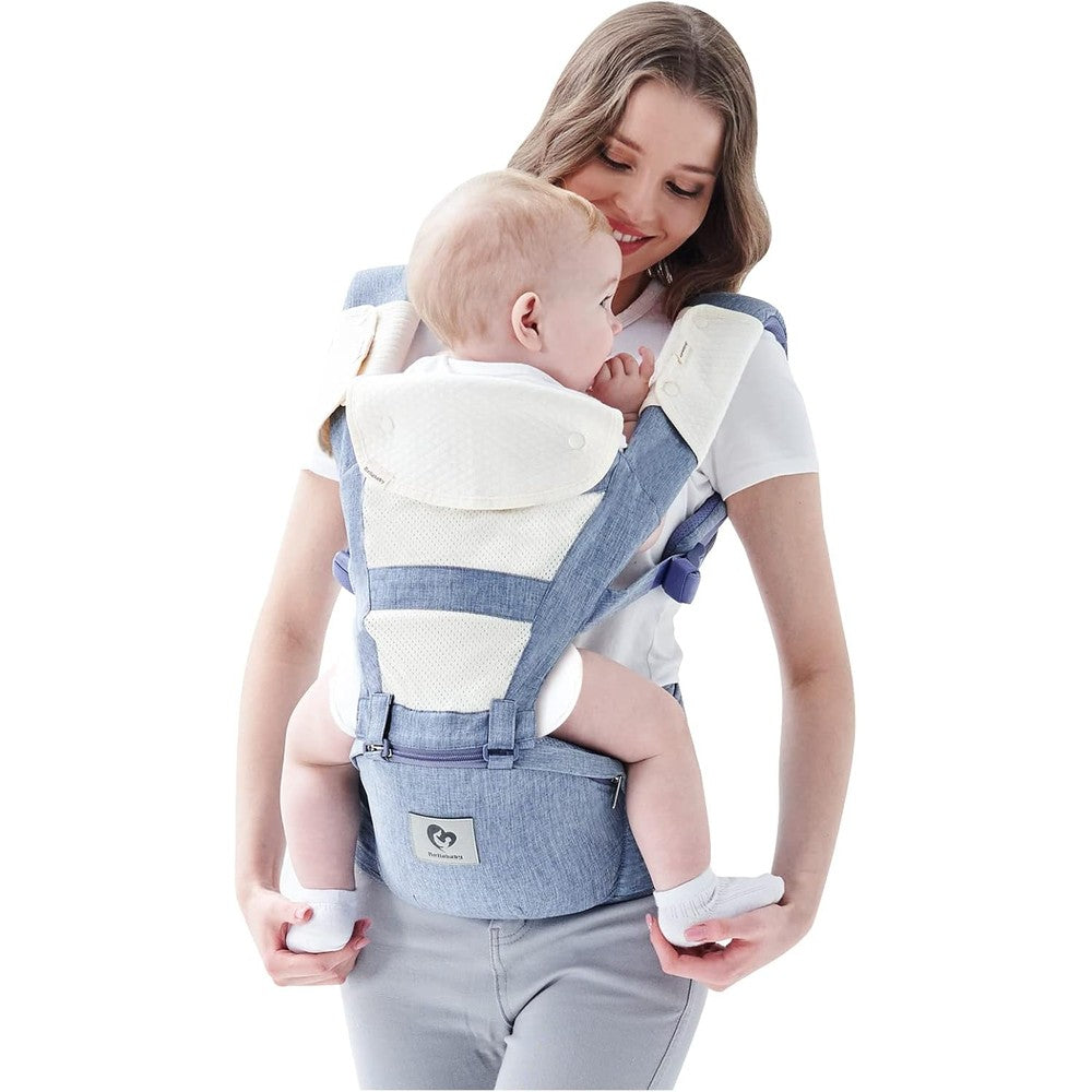 Bellababy Multifunction Baby Carrier blue front view