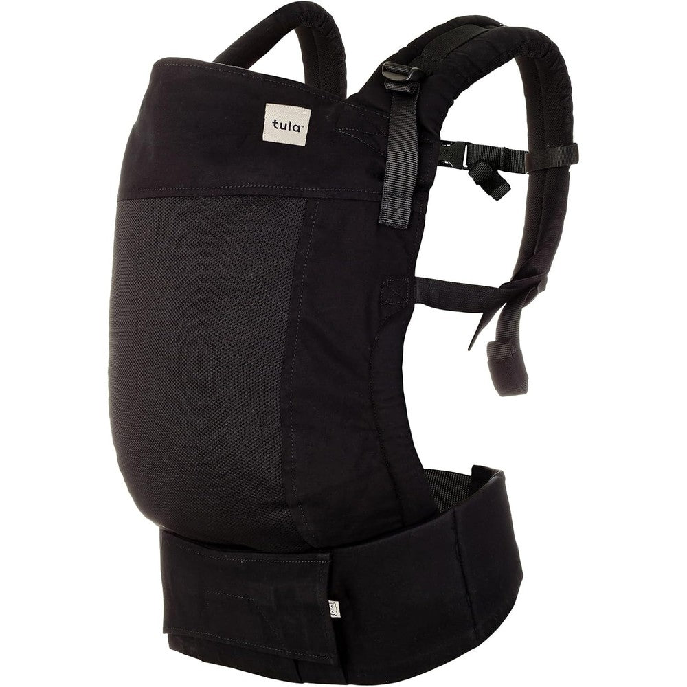Baby Tula Free-to-Grow Coast Mesh Carrier Urbanista front view showcasing the breathable mesh panel.