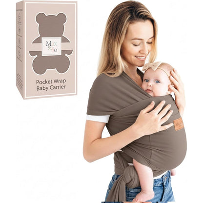 Max and So premium cotton baby wrap carrier front view
