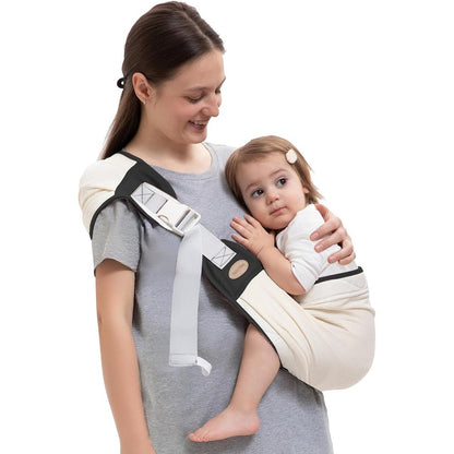 Cosdig newborn to toddler baby sling carrier front view