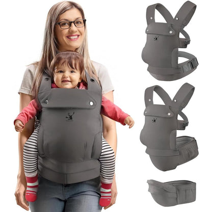Plateau Elk 3 in 1 baby carrier front view with hip seat