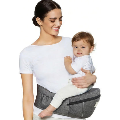 Safotad ergonomic baby carrier with hip seat front view