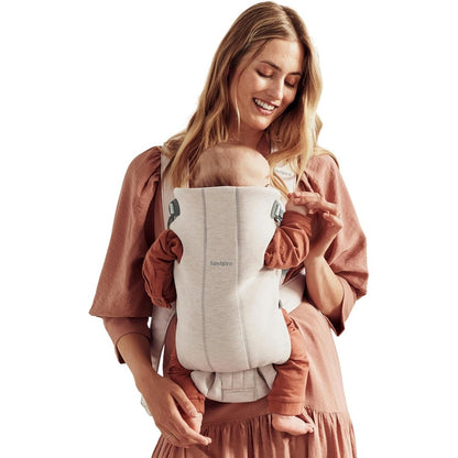 BabyBjorn Baby Carrier Mini in Light Beige front view