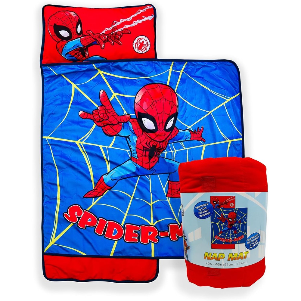 Jay Franco Spiderman kids nap mat front view