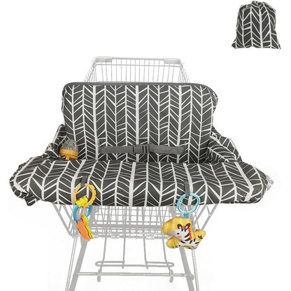 ICOPUCA shopping cart cover for baby front view showing full seating coverage